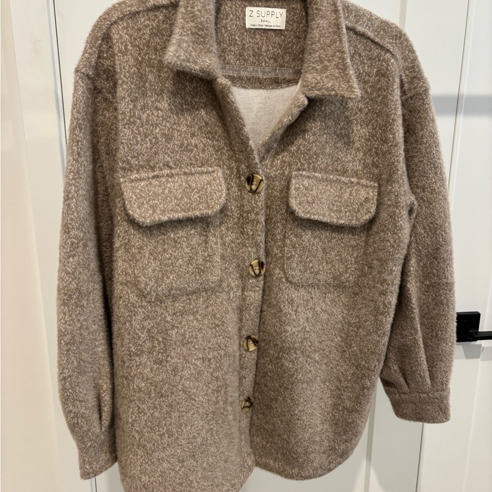 Z Supply Women's Brown Utility Shacket